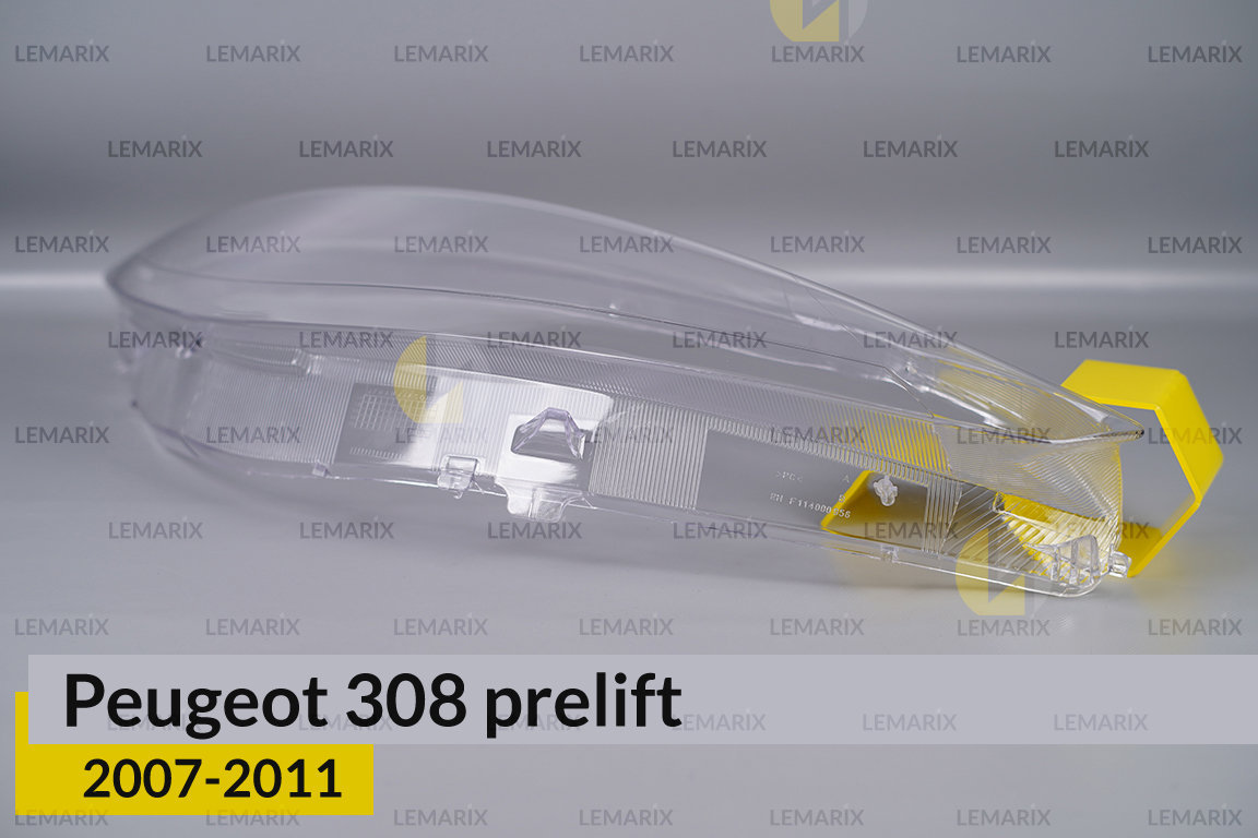 Скло фари Peugeot 308 (2007-2011) дорест праве