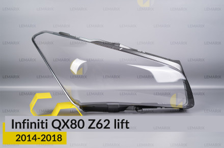 Стекло фары Infiniti QX80 Z62 (2014-2018) рест правое