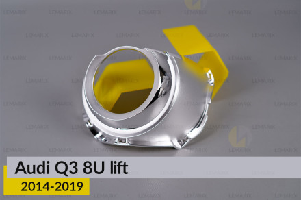 Хромована маска лінзи Audi Q3 8U (2014-2019) рест ліва