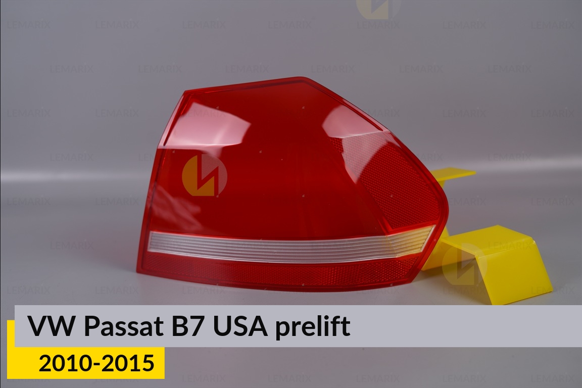 Стекло заднего фонаря внешнее в крыле VW Volkswagen Passat B7 USA (2010-2015) дорестайлинг правое
