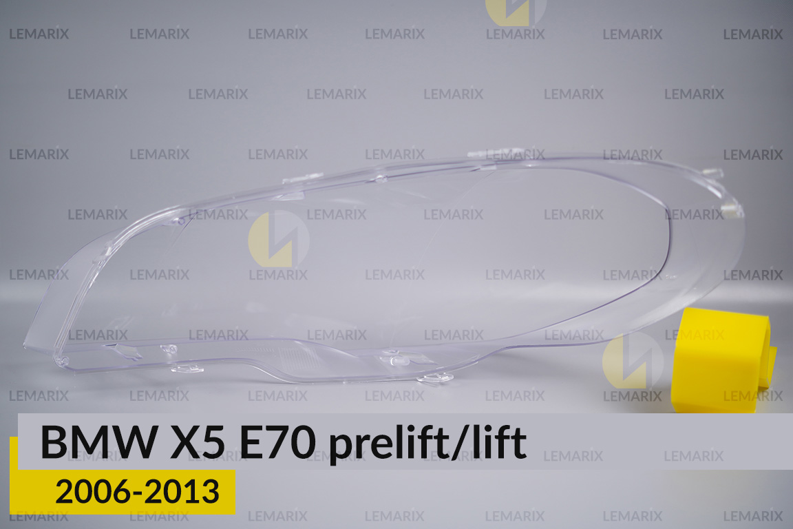 Стекло фары BMW X5 E70 (2006-2013) дорест/рест правое