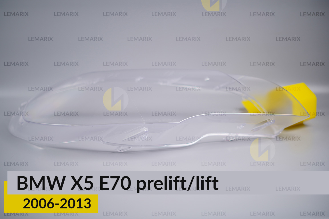 Стекло фары BMW X5 E70 (2006-2013) дорест/рест правое