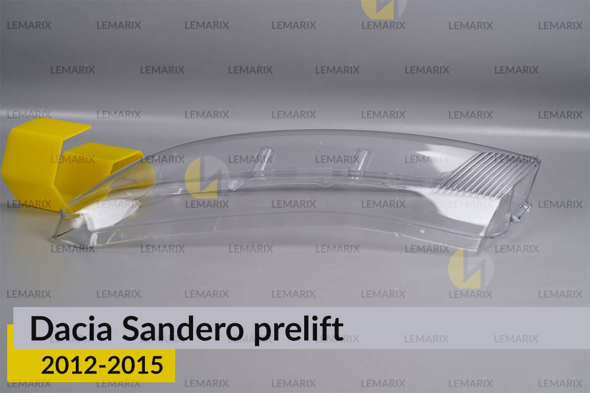 Скло фари Dacia Sandero (2012-2015) дорест ліве