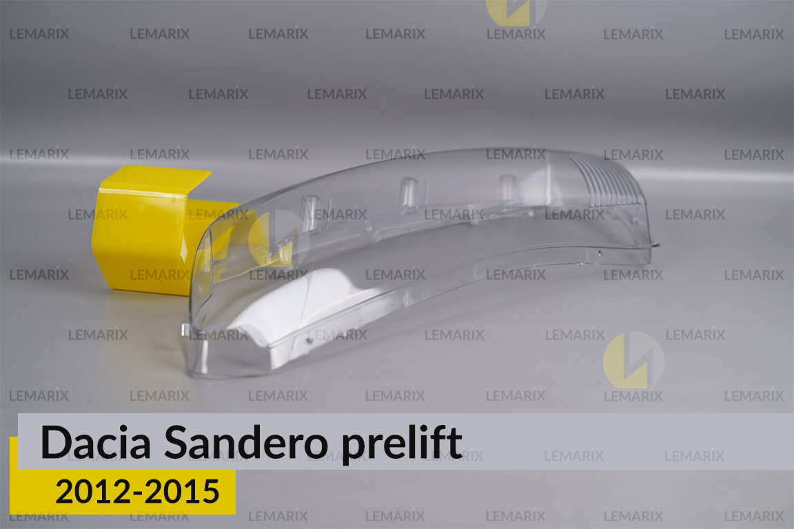 Скло фари Dacia Sandero (2012-2015) дорест ліве
