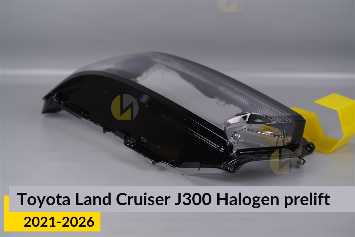 Скло фари Toyota Land Cruiser J300 Halogen (2021-2026) дорест ліве
