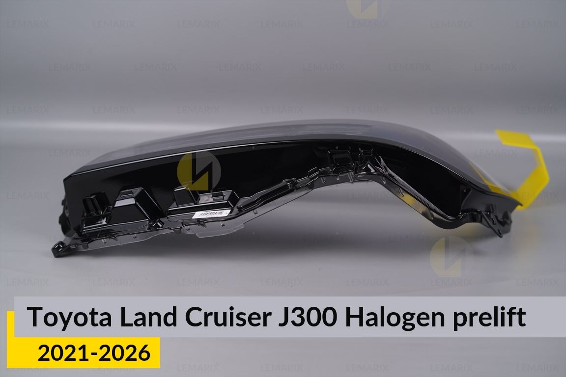 Скло фари Toyota Land Cruiser J300 Halogen (2021-2026) дорест ліве
