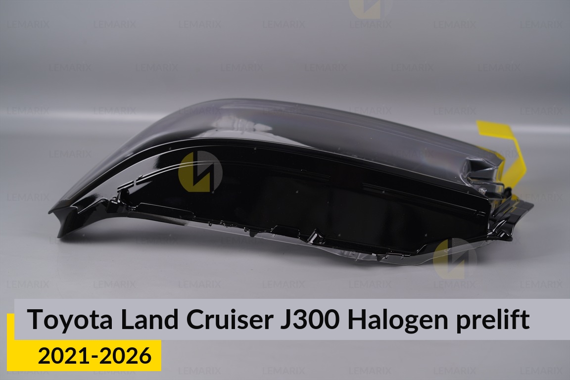 Скло фари Toyota Land Cruiser J300 Halogen (2021-2026) дорест ліве