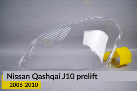 Стекло фары Nissan Qashqai J10 (2006-2010) дорест левое