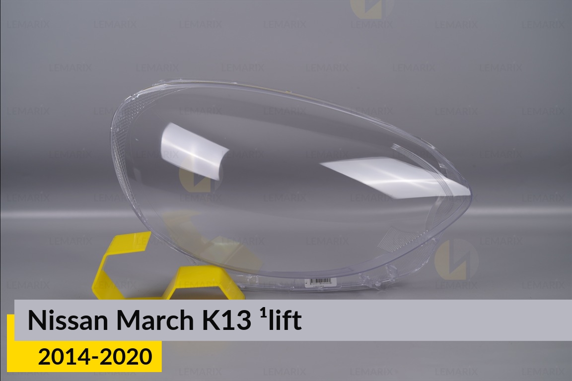 Скло фари Nissan March K13 (2014-2020) 1 рест праве
