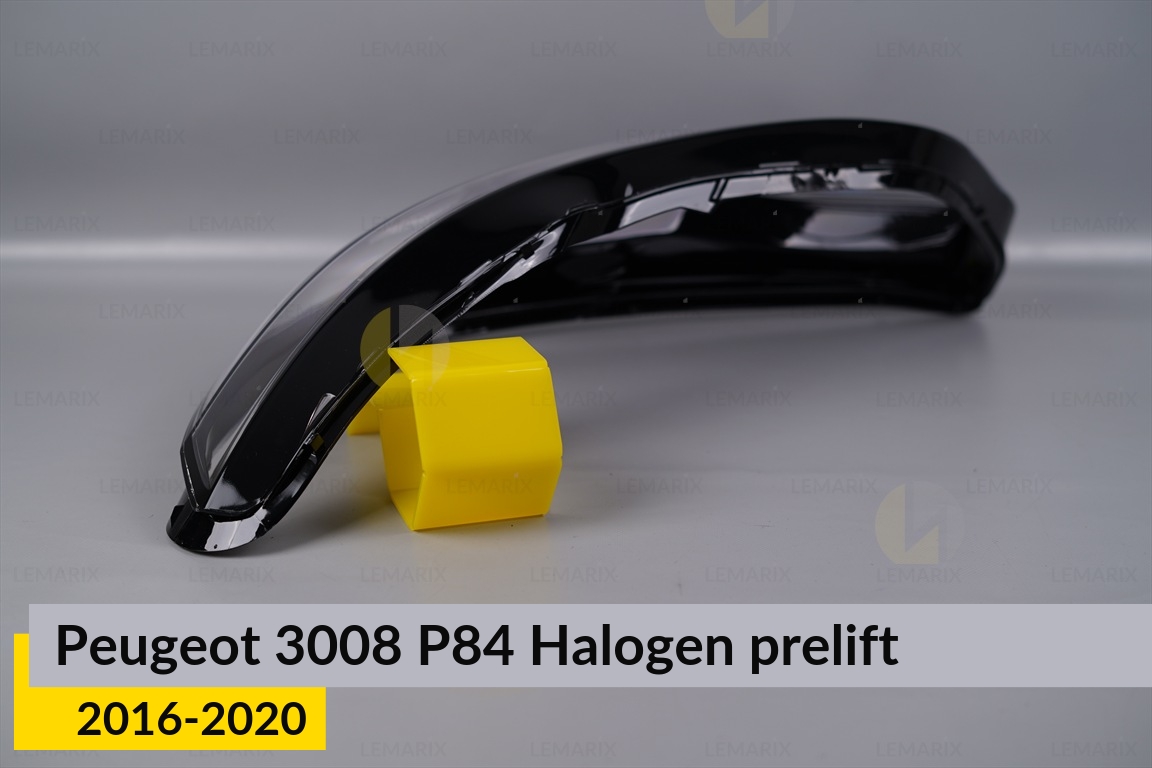 Стекло фары Peugeot 3008 P84 Halogen (2016-2020) дорест левое