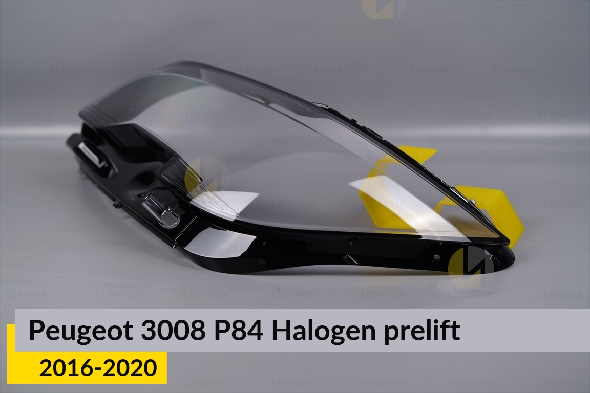 Стекло фары Peugeot 3008 P84 Halogen (2016-2020) дорест левое