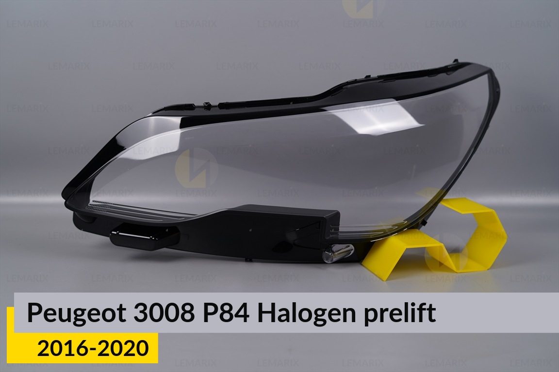 Стекло фары Peugeot 3008 P84 Halogen (2016-2020) дорест левое