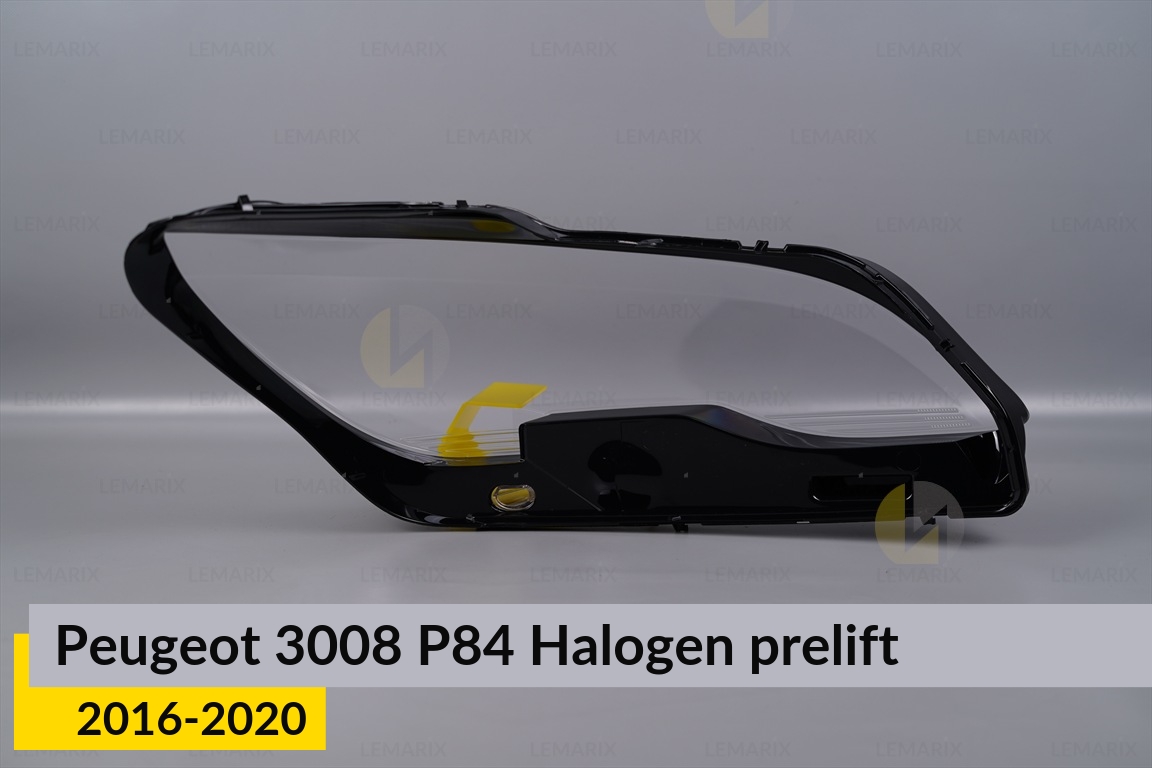 Стекло фары Peugeot 3008 P84 Halogen (2016-2020) дорест левое