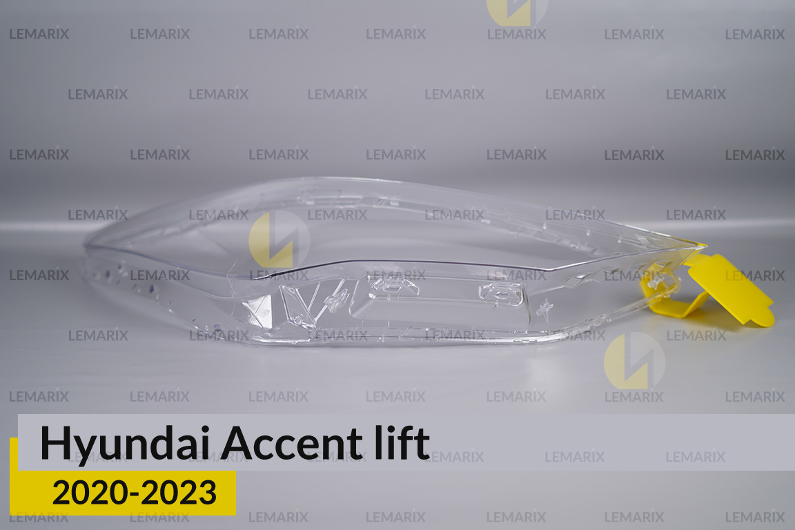 Скло фари Hyundai Accent (2020-2023) рест праве