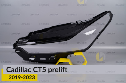 Скло фари Cadillac CT5 (2019-2023) дорест ліве
