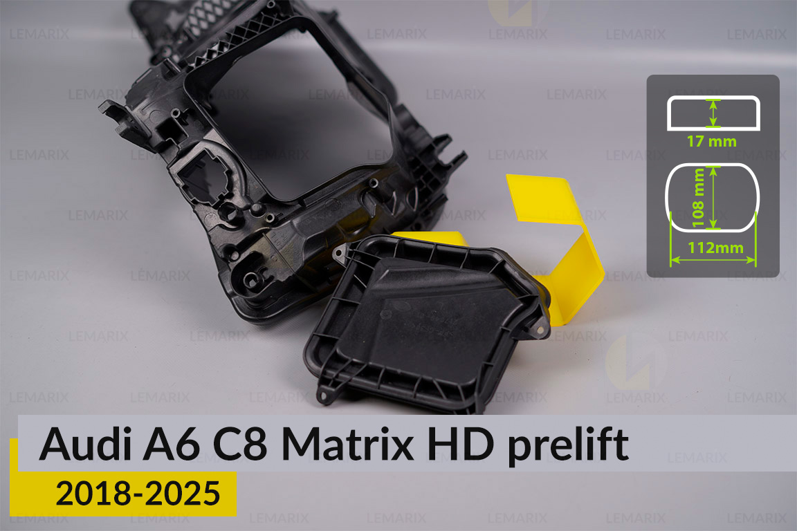 Крышка колпак заглушка фары Audi A6 C8 Matrix HD (2018-2025) дорест боковая левая