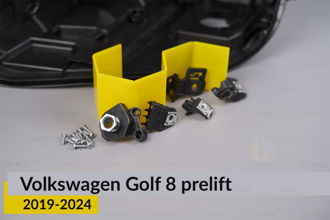 Ремкомплект кріплення корпуса фар VW Volkswagen Golf 8 (2019-2024) дорест лівий – 5 од.