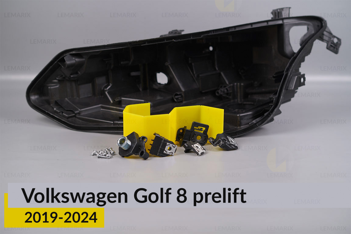 Ремкомплект кріплення корпуса фар VW Volkswagen Golf 8 (2019-2024) дорест лівий – 5 од.