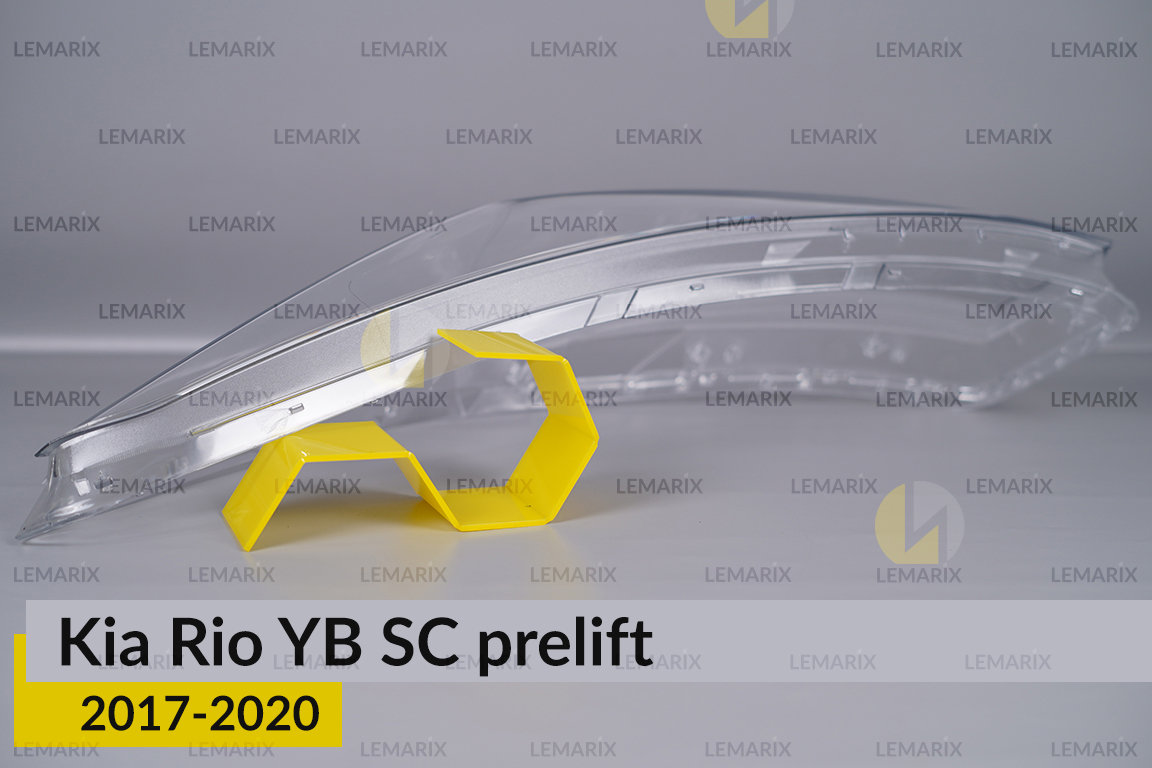 Стекло фары Kia Rio YB SC (2017-2020) дорест левое