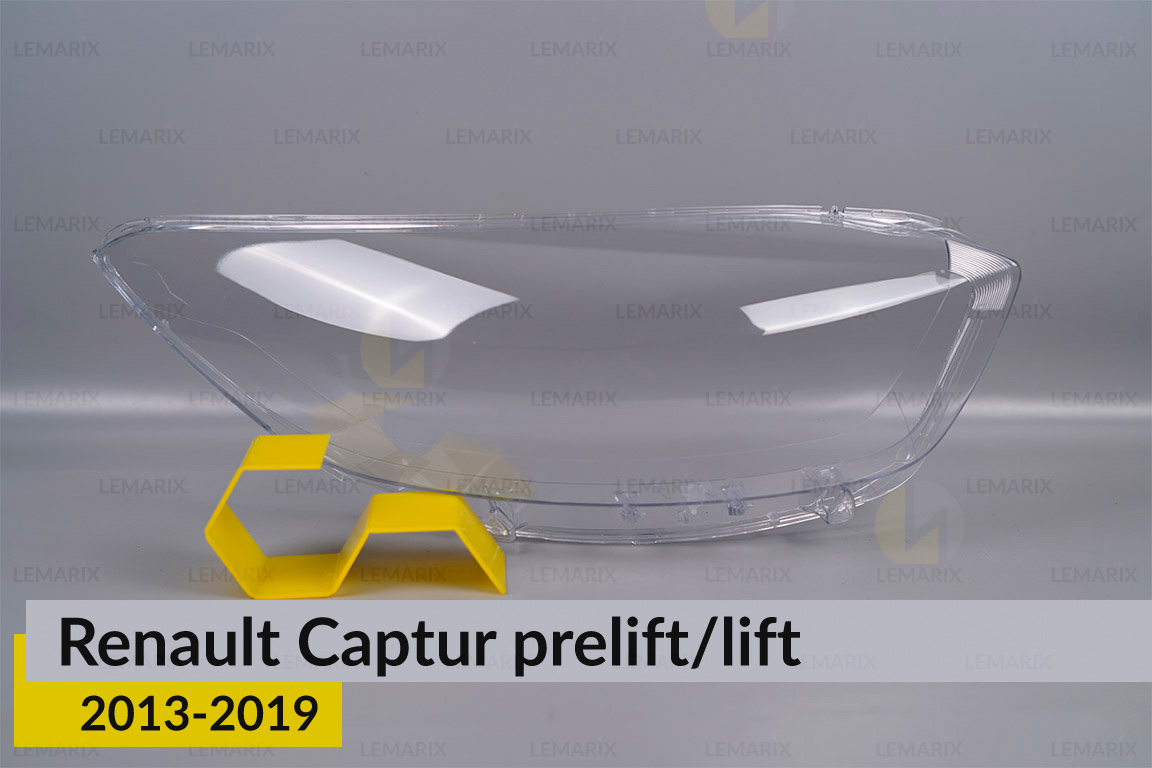 Стекло фары Renault Captur (2013-2019) дорест/рест правое