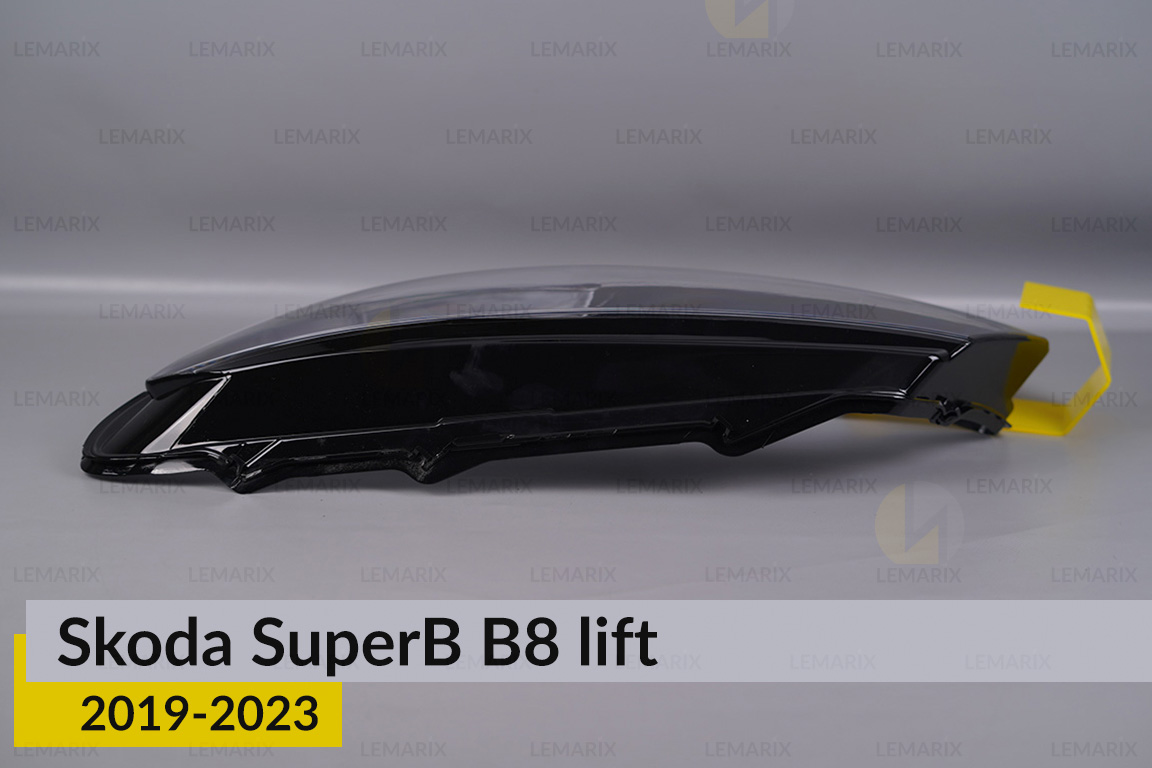 Скло фари Skoda SuperB B8 (2019-2023) рест ліве