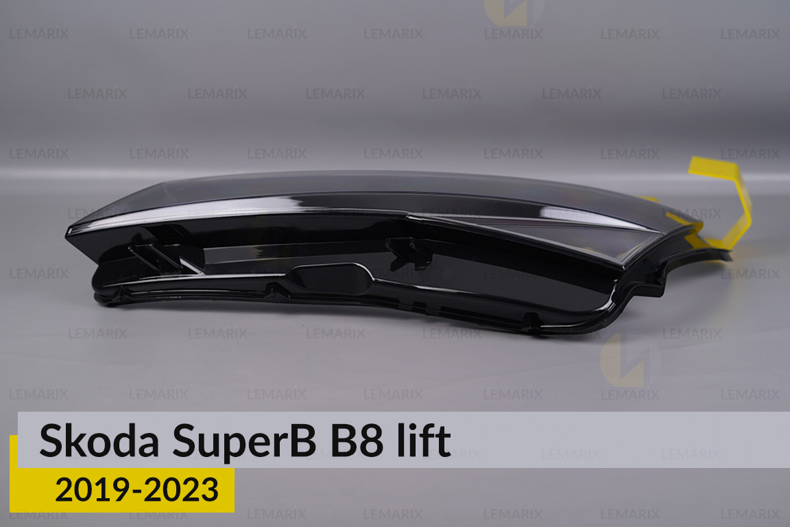 Скло фари Skoda SuperB B8 (2019-2023) рест ліве