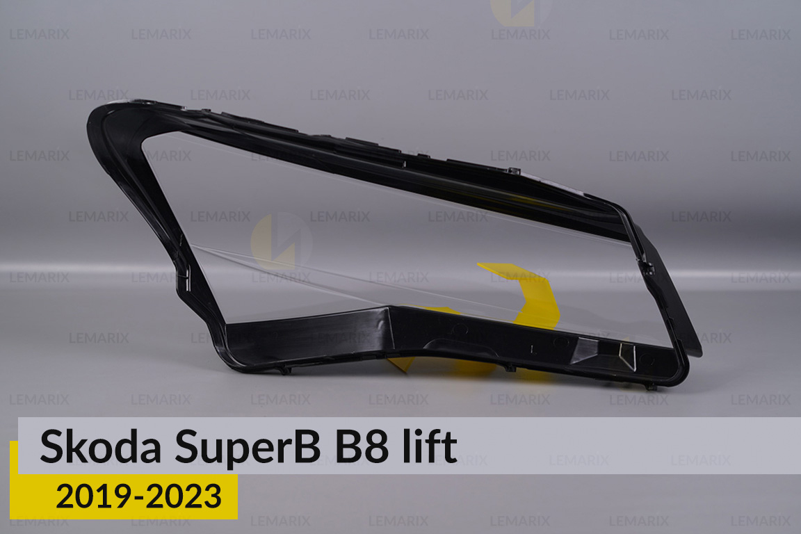 Скло фари Skoda SuperB B8 (2019-2023) рест ліве