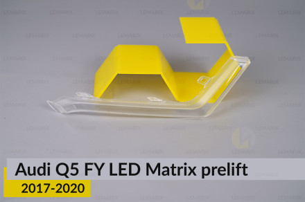 Блок световода фары Audi Q5 FY LED Matrix (2017-2020) дорест короткий внутренний правый