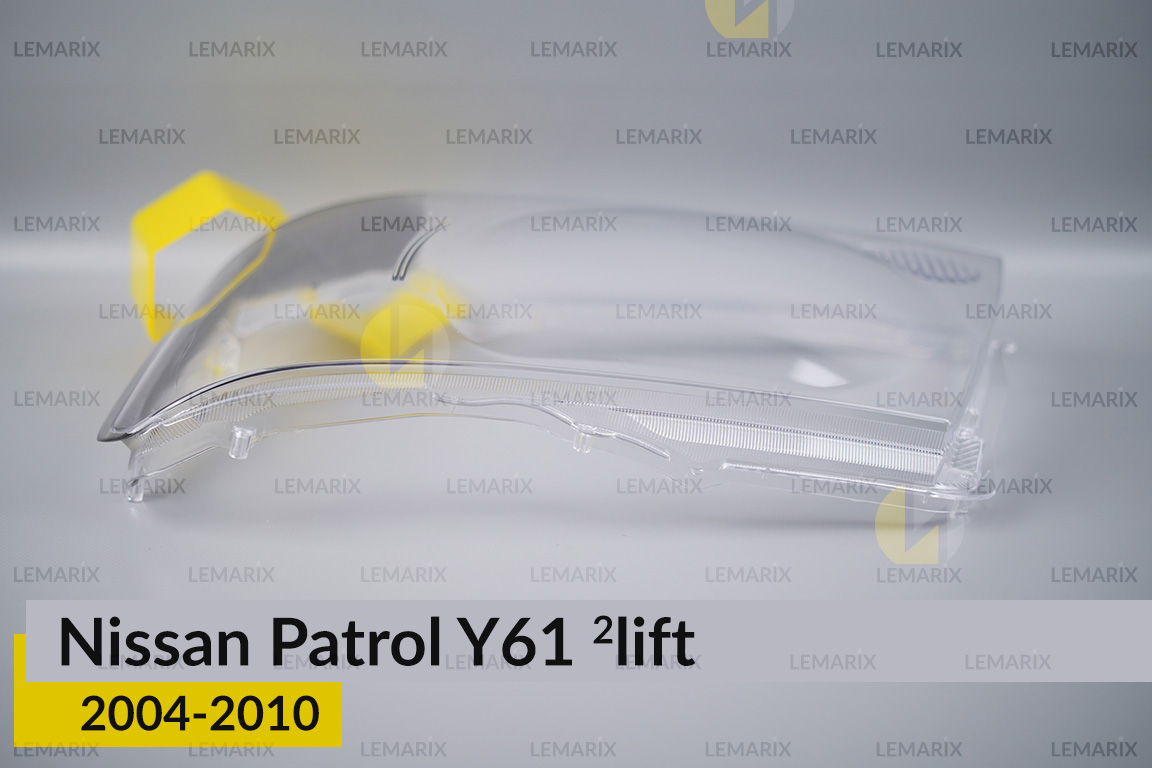 Стекло фары Nissan Patrol Y61 (2004-2010) 2 рест левое