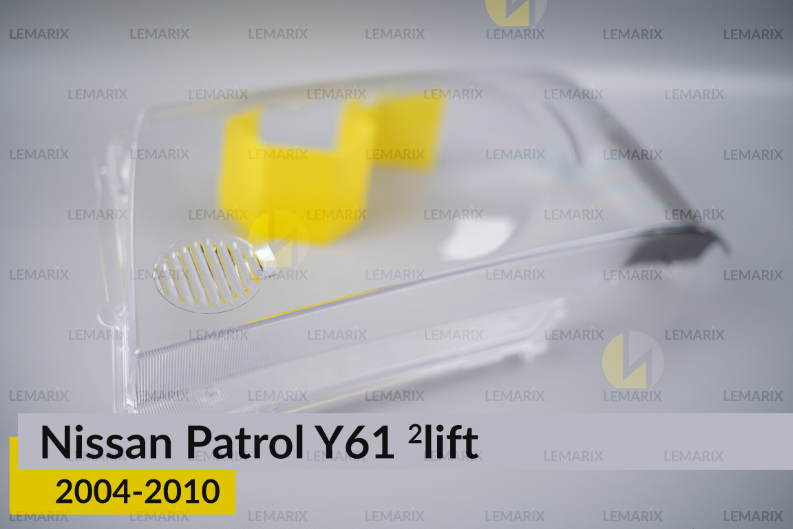 Стекло фары Nissan Patrol Y61 (2004-2010) 2 рест левое