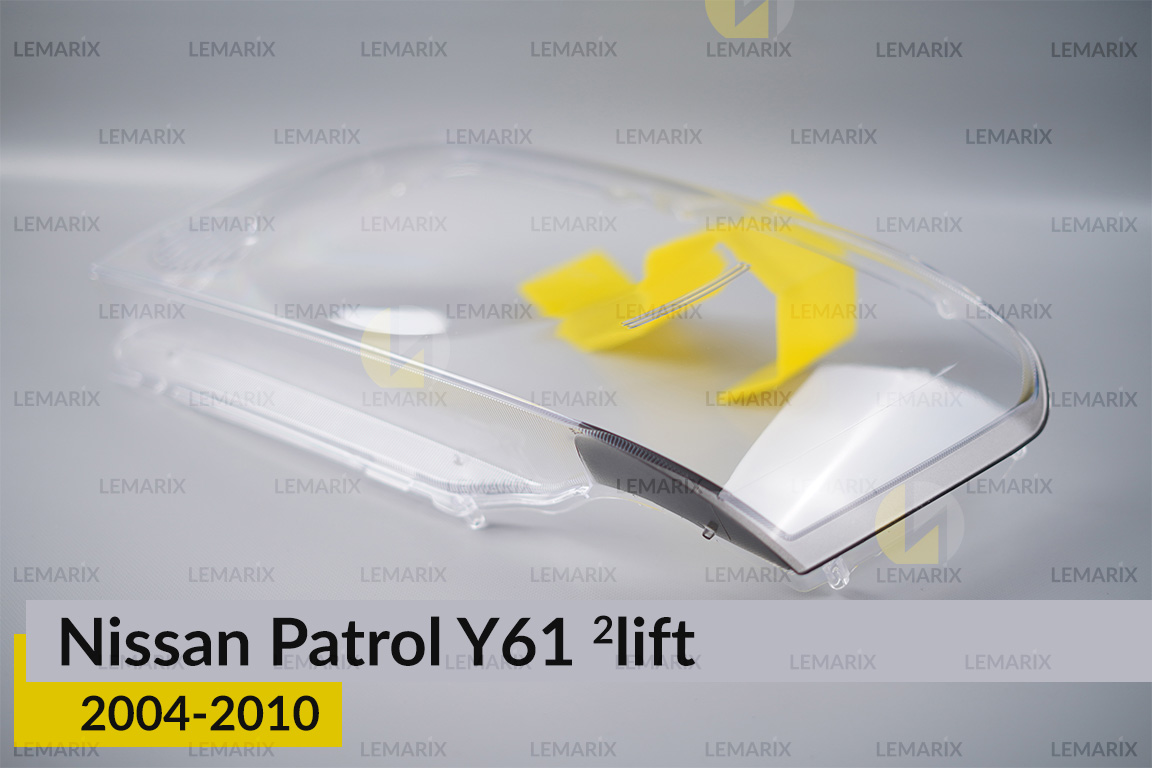 Стекло фары Nissan Patrol Y61 (2004-2010) 2 рест левое