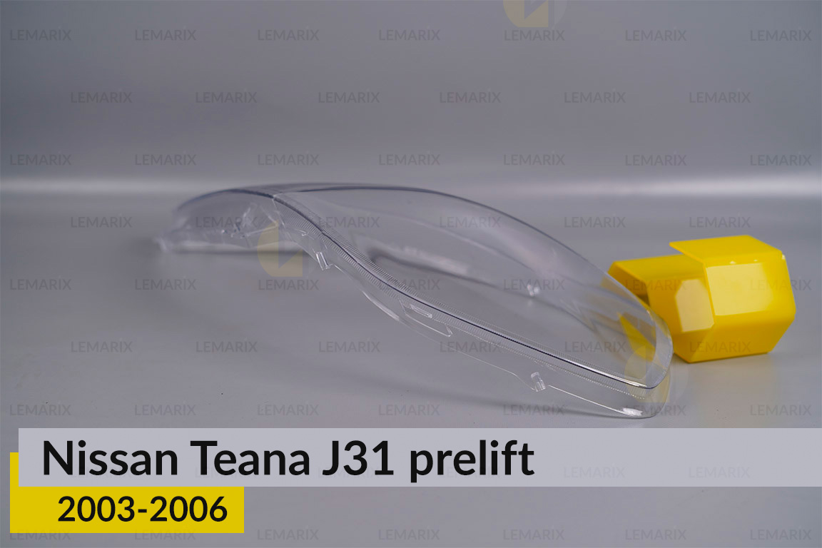 Скло фари Nissan Teana J31 (2003-2006) дорест ліве
