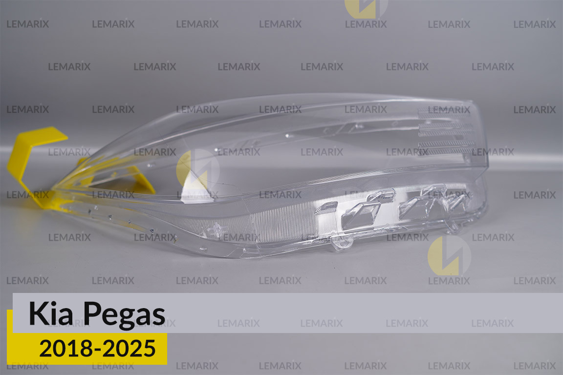 Скло фари Kia Pegas (2018-2026) праве