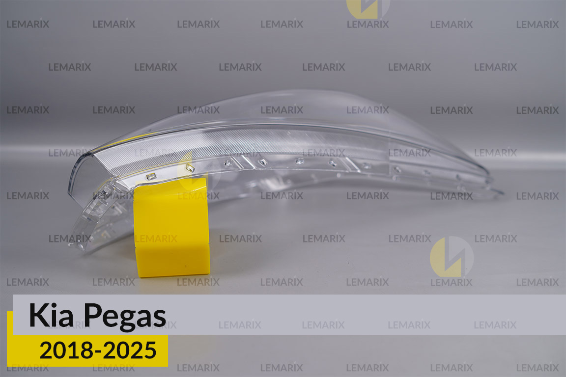 Скло фари Kia Pegas (2018-2026) праве