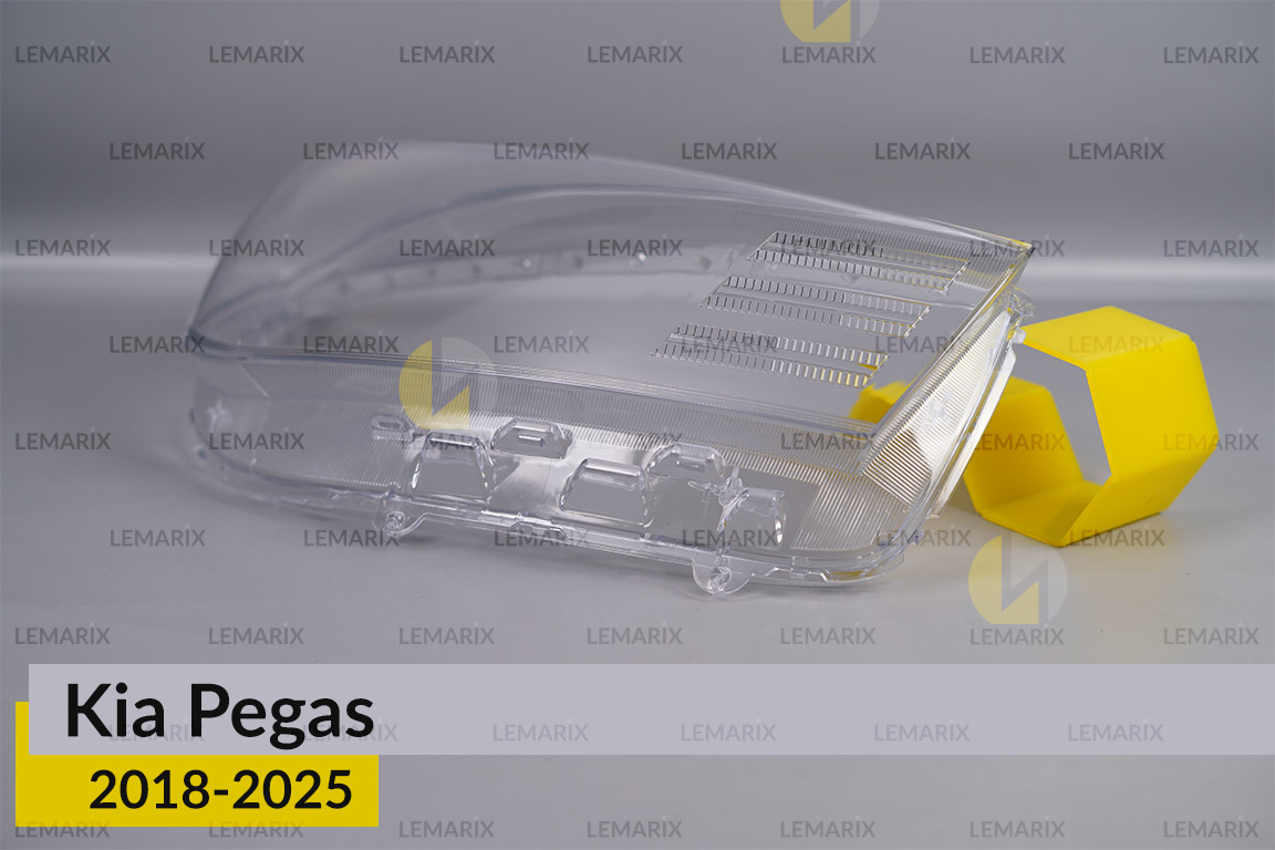Скло фари Kia Pegas (2018-2026) праве