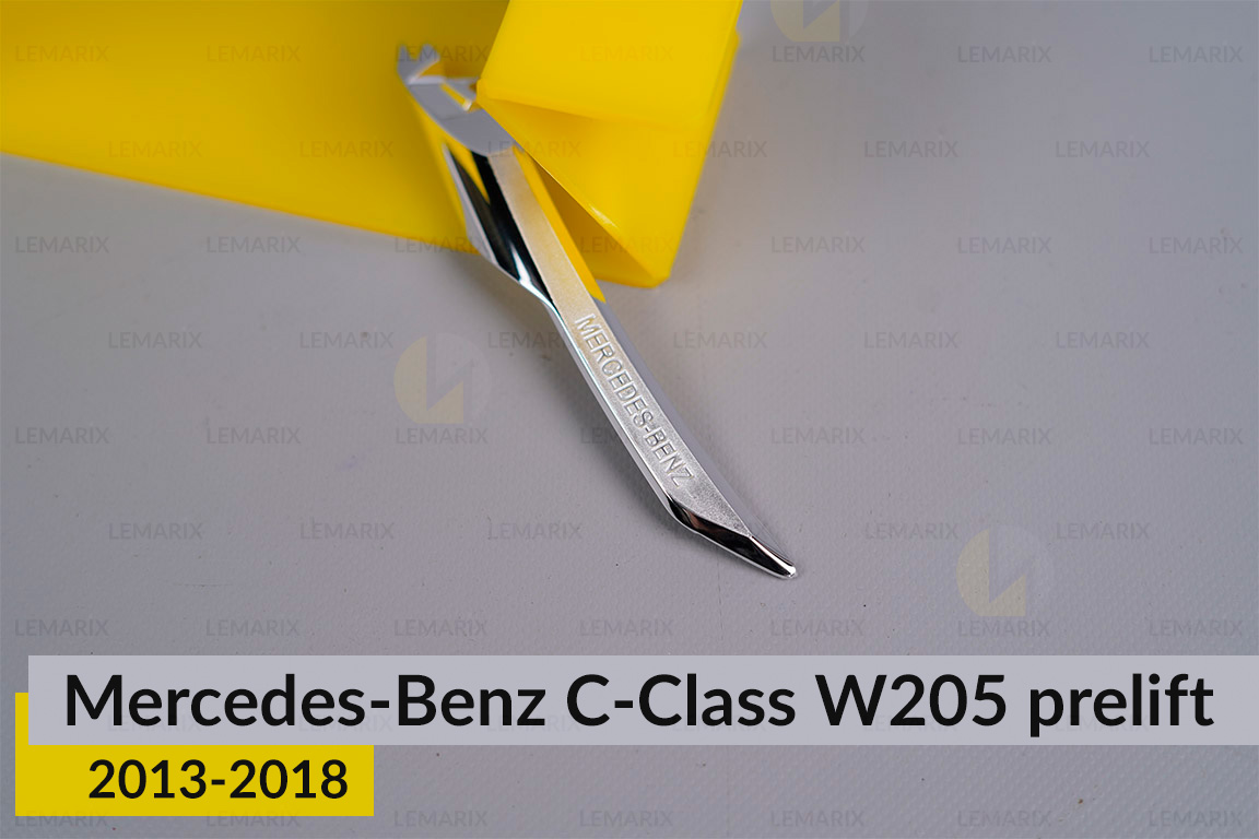 Хромированная декоративная маска боковая инфо Mercedes-Benz C-Class W205 (2013-2018) дорест правая