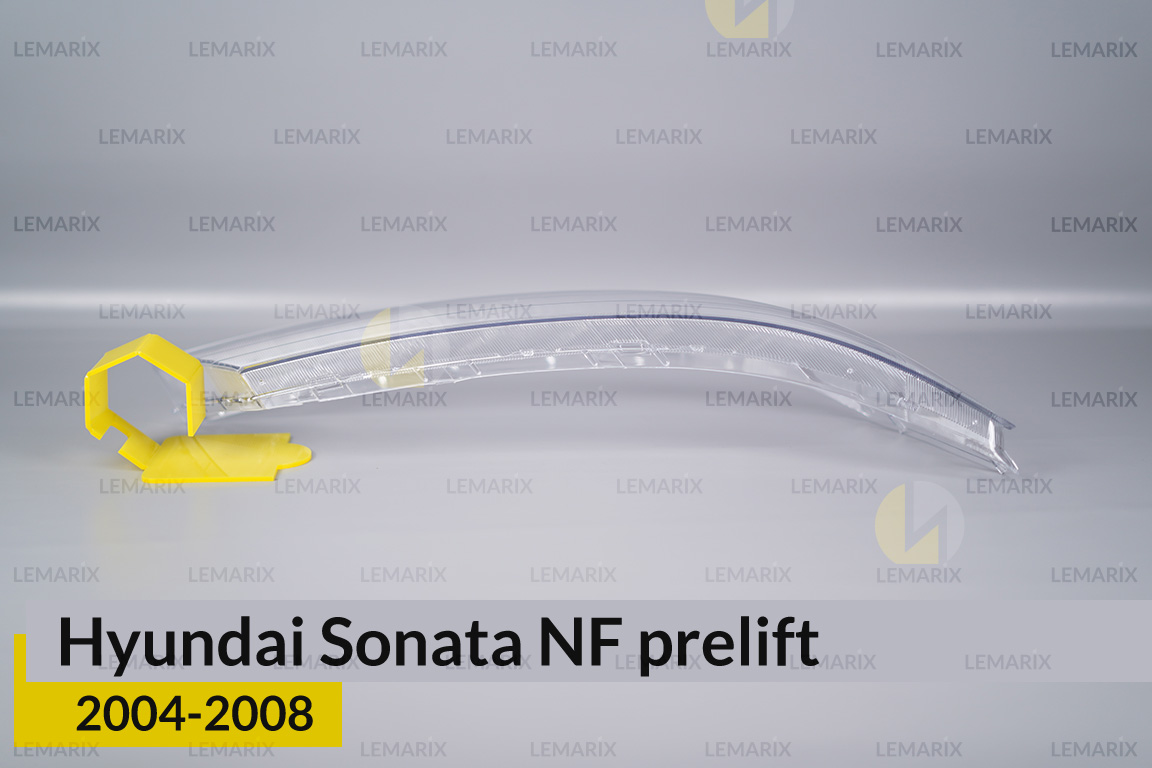 Стекло фары Hyundai Sonata NF (2004-2008) дорест правое