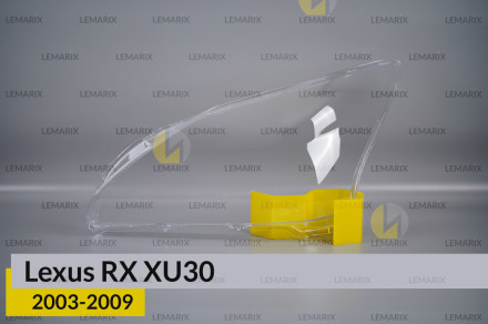 Скло фари Lexus RX XU30 (2003-2009) ліве