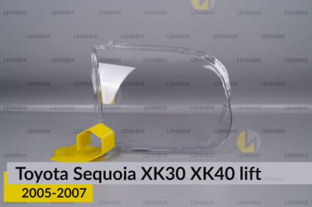 Стекло фары Toyota Sequoia XK30 XK40 (2005-2007) рест правое