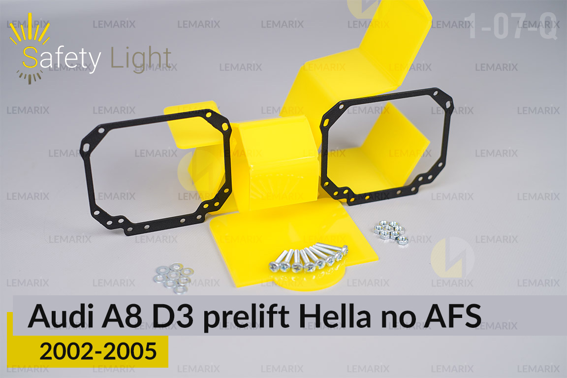 Переходная рамка для Audi A8 D3 Hella no AFS (2002-2005) дорест