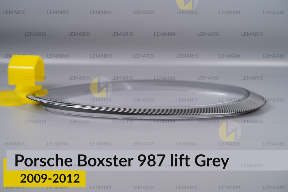 Стекло фары Porsche Boxster 987 Grey (2009-2012) рест правое