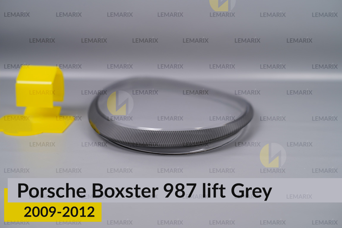 Стекло фары Porsche Boxster 987 Grey (2009-2012) рест правое