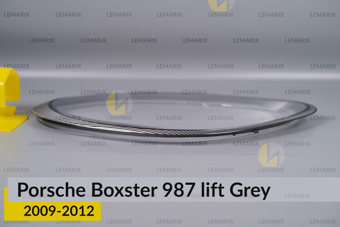 Стекло фары Porsche Boxster 987 Grey (2009-2012) рест правое