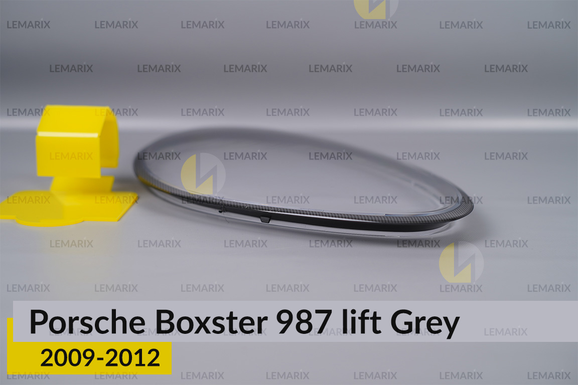 Стекло фары Porsche Boxster 987 Grey (2009-2012) рест правое