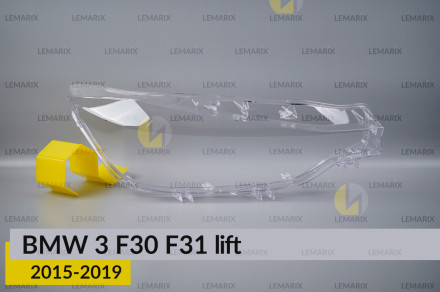 Стекло фары BMW 3 F30 F31 (2015-2019) рест правое