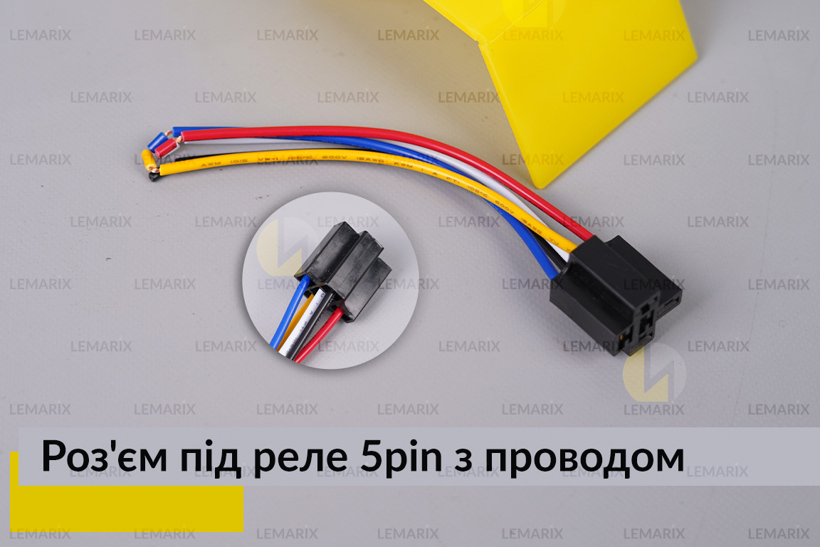 Разъем под реле 5pin с проводом