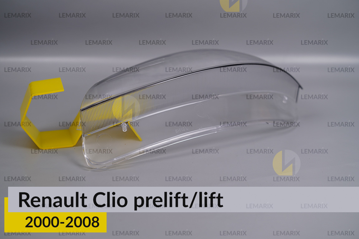 Стекло фары Renault Clio (2000-2008) дорест/рест левое