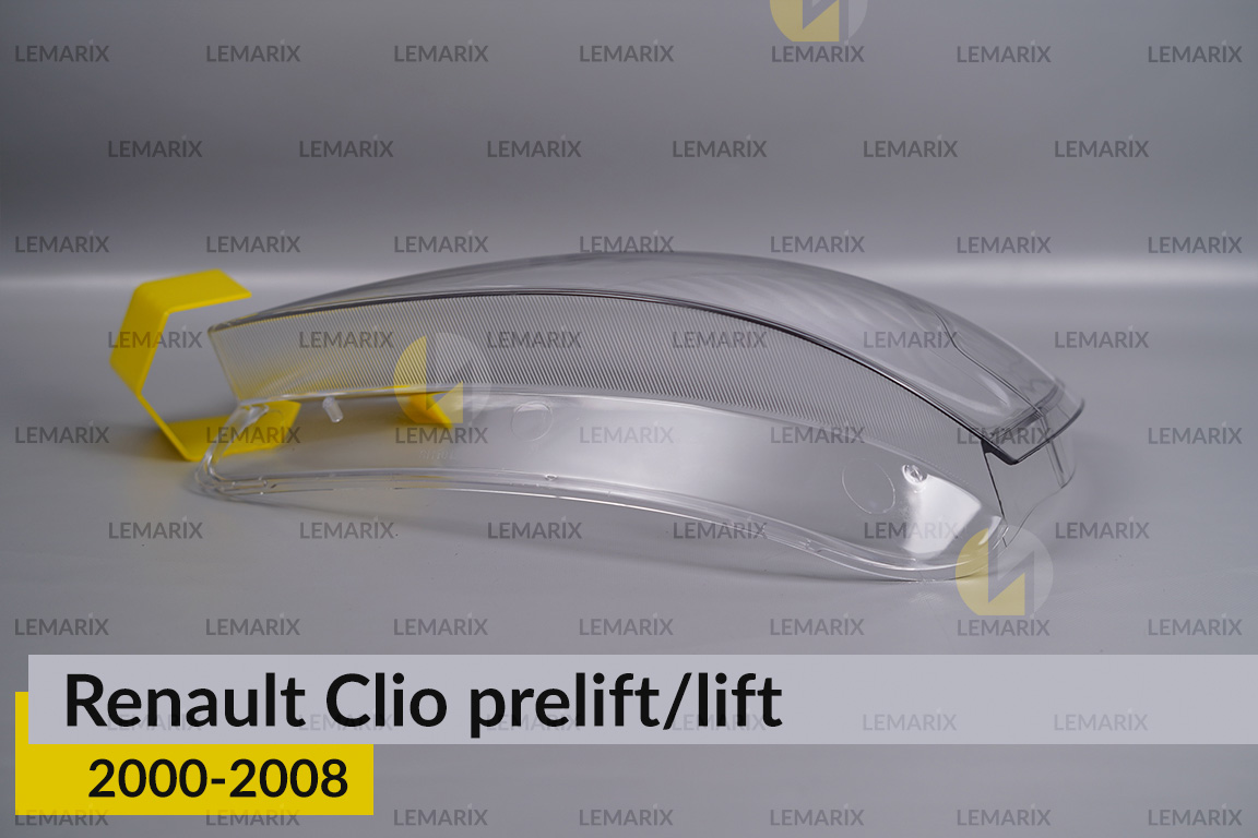 Стекло фары Renault Clio (2000-2008) дорест/рест левое