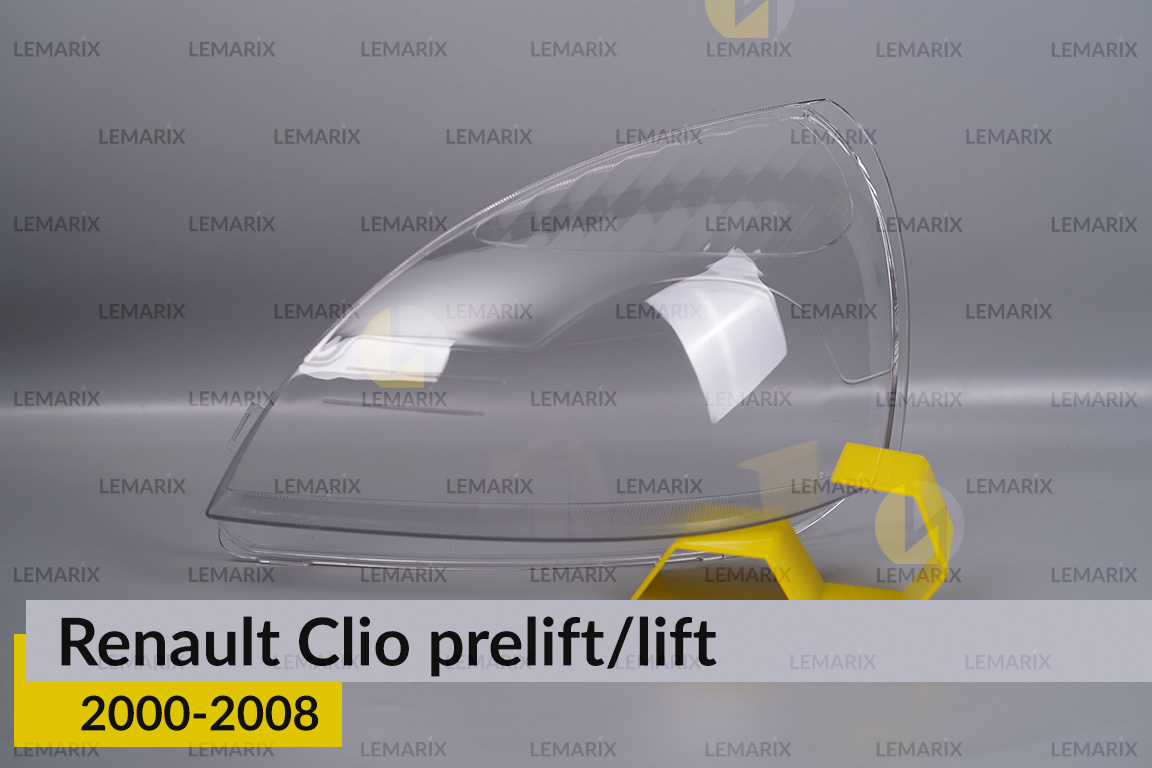 Стекло фары Renault Clio (2000-2008) дорест/рест левое