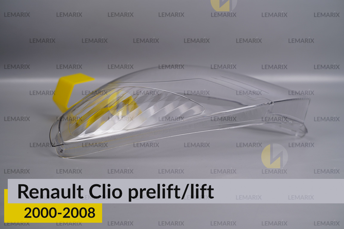 Стекло фары Renault Clio (2000-2008) дорест/рест левое